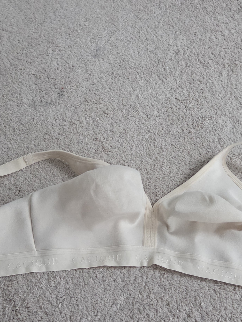 Cacique Soft Seamless Wireless Bra in Cream